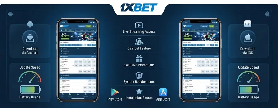 1xBet Mobile Apps 3 1xBet Android App vs iOS App