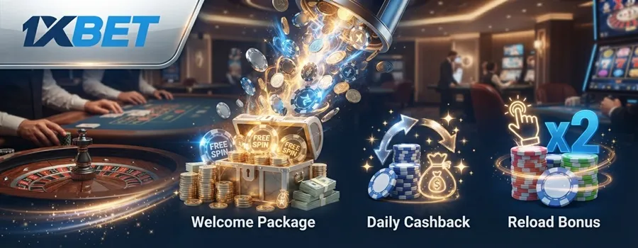 1xBet Casino 4 1xBet Casino bonuses and promotional offers