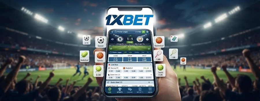 1xBet Sports Betting 4 1xBet sports betting app with mobile betting markets